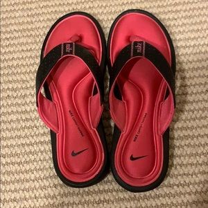 Nike Pink Comfort Footbed Flip Flops